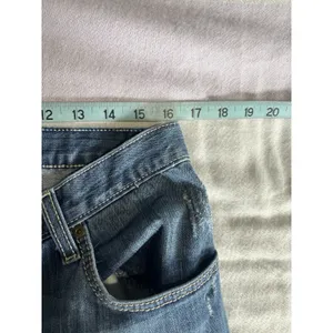 Wrangler Rock 47 Med Wash Boyfriend Fit‎ Jeans Mid Rise Size 33x33 Distressed thumbnail 5