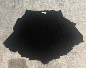 Rock N Rags Black Ruffle Skirt thumbnail 1