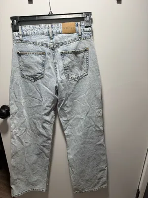 Motel Rocks Parallel Jeans Low-Rise Light Wash Blue thumbnail 6