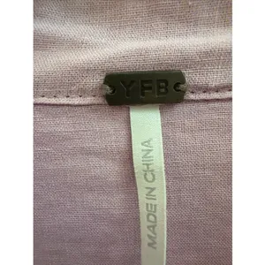 Young Fabulous and Broke Women's Linen Button Up Dress Sz XS Linen‎ Blend Lavender Tunic Shirt Dress thumbnail 2