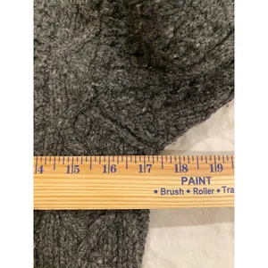 Lauren Ralph Lauren Hand Knit Gray Wool & Silk Sweater M Cottagecore Preppy thumbnail 5