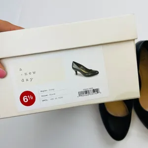 A New Day Women's Jinny Round Toe Heeled Pumps – Black Size 6.5 thumbnail 2