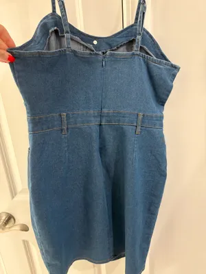 Denim Dress Blue Size L thumbnail 2