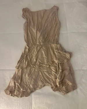 Tan Flowy Dress Size M thumbnail 2