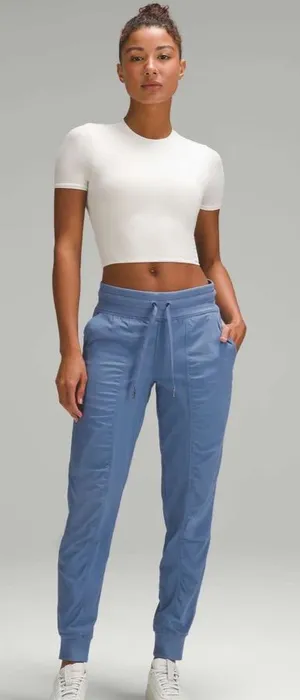 Lululemon Dance Studio Mid-Rise Full Length Joggers in Oasis Blue/ Water Drop thumbnail 1