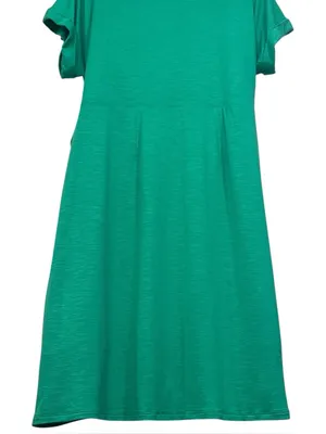 Chaps NWT Crewneck Knit Dress Green Short Sleeve Size XXL Womens thumbnail 11