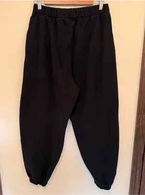 Hollister black high waisted full length joggers thumbnail 5