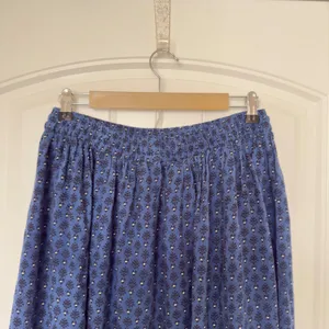 Gypsie Blue Large Boho Chic Whimsigoth Midi Skirt Lined Cottagecore Prairie thumbnail 4