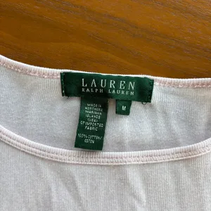 2000s Vintage Lauren Ralph Lauren Pink Cotton Baby Tee Rhinestone Logo‎ Medium thumbnail 9