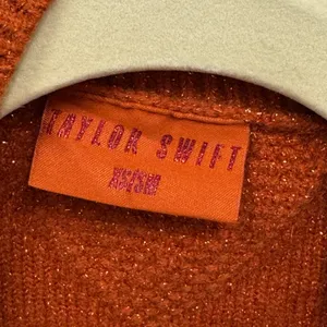 Authentic Taylor Swift The Life of a Showgirl Cardigan XS/S Merch Burnt Orange thumbnail 8
