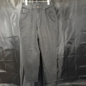 Liz Claiborne Womens Denim Jeans 10 Petite Black Classic High Rise thumbnail 2