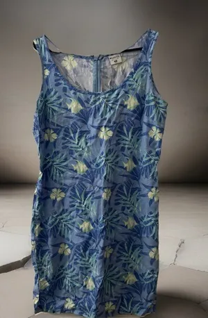 NOS Vintage 90s Columbia Womens Medium Hawaiian Sun Dress Travel Athleisure thumbnail 1
