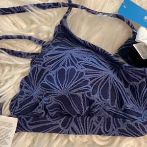 CUPSHE Blue Floral Women's Bikini Set size S brand new see all photos thumbnail 2