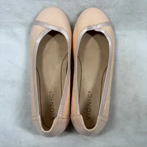 Vionic Caroll Peach Croc Patent Leather Ballet Flats Orthotic Shoes Womens 7 thumbnail 7