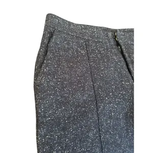 Club Monaco Twill Wool Silk Cropped Jogger Pants Womens Size 2 Navy Blue thumbnail 4