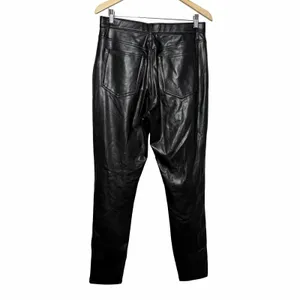 Abercrombie Curve Love The Skinny High Rise Faux Leather Pants Black 31/ 12 thumbnail 4