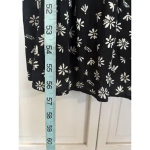 SO Floral Black/Cream Floral Smocked Back Midi Dress Size 2XL Pockets thumbnail 4