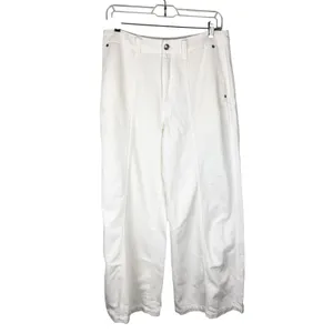 NWT Madewell Wide Sweep Trouser Denim Jeans Cream Size 27 Wide Leg Spring Summer thumbnail 2