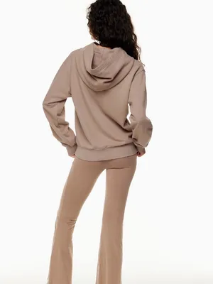 Aritzia Super Fleece Hoodie in Taupe Small thumbnail 3