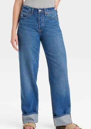 Universal Threads Mid Rise Cuffed Baggy Jean - NWT thumbnail 1
