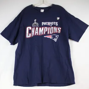 NFL 2004 New England Patriots Blue Super Bowl Champions T-Shirt Adult Size XL thumbnail 1