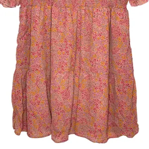 NEW‎ Wild Fable Pink Floral Smocked Dress Plus Size 1X Short Sleeve NWT thumbnail 8