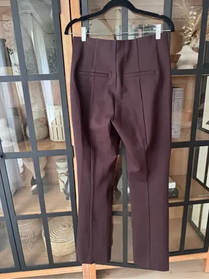 NWT SPANX Supersmooth PerfectFit Ponte Micro Flare Pants Truffle Brown high rise thumbnail 4