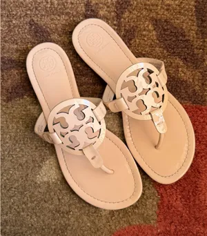 Tory Burch Sea Shell Pink Patent Leather Miller Sandal thumbnail 1