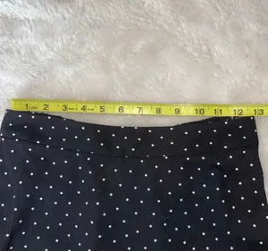 bp Polka Dot Mini Skirt Black & White High Rise Unlined thumbnail 8