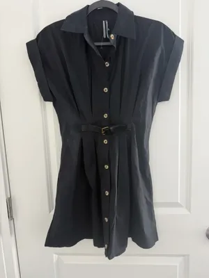 Anthropologie Faye short sleeve belted shirtdress thumbnail 1