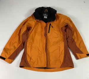 Early Winters Alpenlite Jacket Womens‎ Medium Orange Hooded Nylon Parka Ski Snow thumbnail 1