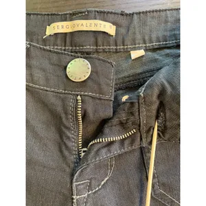 Sergio Valente Womens Wide Leg Denim Pants Charcoal Gray Sz 4 Minimalist Casual thumbnail 8