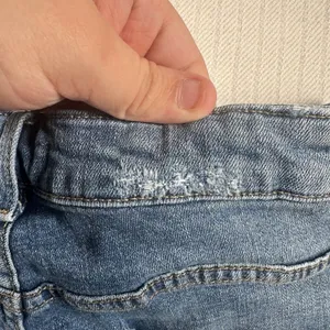 H&M Denim Shorts Womens Size 12 Blue Jean Rolled Cuffed Hem Medium Wash Summer thumbnail 14