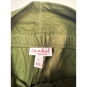 Isabel by Ingrid & Isabel Maternity Jogger Pants‎ Olive Green Size L NWT thumbnail 4