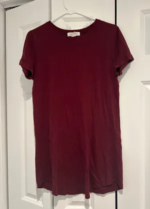 Forever 21 Red T-shirt Dress thumbnail 1