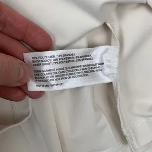 Prince Pickleball women's XL athletic Cream Pleated Skirt tennis white open back thumbnail 9