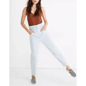 Madewell Paperbag Classic Straight Broomfield Wash Blue Jeans Womens 30‎ thumbnail 3