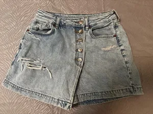 American Eagle Denim Skort / Jean Shorts – Light Wash thumbnail 1