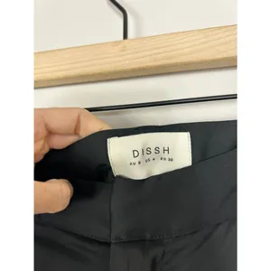 Dissh Rue Black Satin High Waist Wide Trouser Pant 4 thumbnail 5