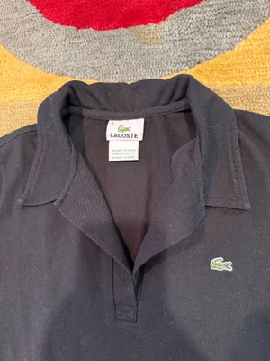 Lacoste Black Short Sleeve Collar Classic Polo Shirt Women’s Size 36 / US XS thumbnail 2