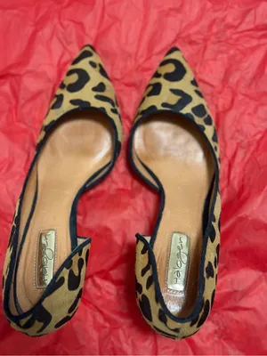 Halogen Leopard-Print Pointed-Toe Pumps - Tan & Black thumbnail 5