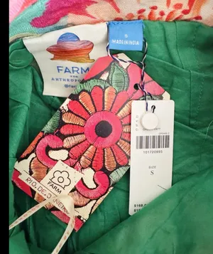 Farm Rio Tie-Front Linen Blend Floral Wide-Leg Pants, Size S thumbnail 12