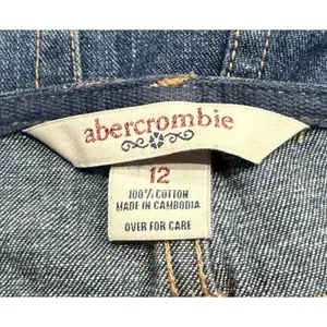 Abercrombie‎ Low Rise Vtg Y2K Frayed Hem Jean Shorts Womens Size 12 thumbnail 7