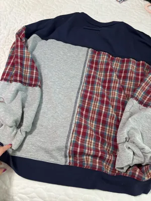 Long sleeve number over sized t shirt thumbnail 3