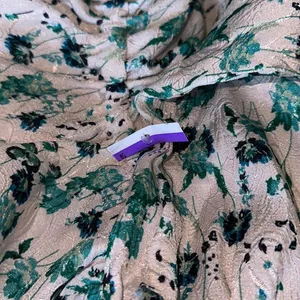 NWT Melloday Floral Print‎ Open Back Dress Teal White Babydoll Peplum Size: XL thumbnail 7