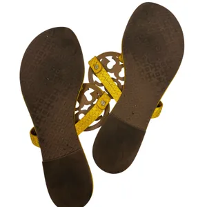 TORY BURCH Black Patent Leather Miller Classic Designer Logo Sandals Size 9 thumbnail 6
