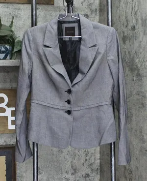 The Limited Womens 3 Button Peplum Blazer Jacket 1667e674335923 Black Multi S thumbnail 1