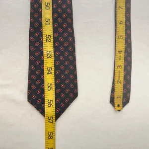 Bert Pulitzer Silk Men's Tie Blue Multicolor Geometric Vintage Classic Office thumbnail 5