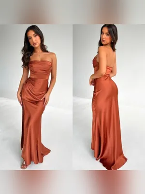 Thats So Fetch Lola Maxi Dress Rust Orange Size 14 thumbnail 2