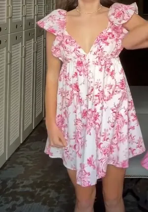 Meet Me In Santorini Boutique flower dress thumbnail 2